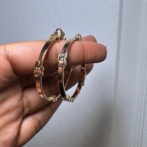 Tory Burch Gold Hoop Earrings